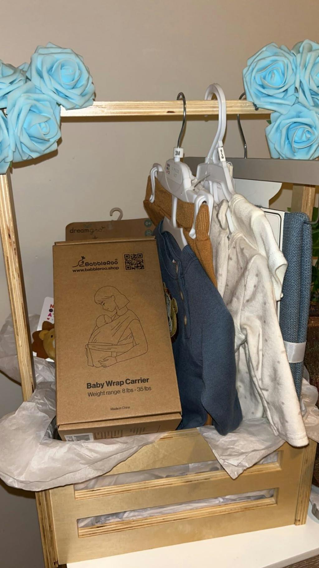 Babbleroo Baby Wrap Carrier Hands-Free Carrier Perfect Baby Shower Gift