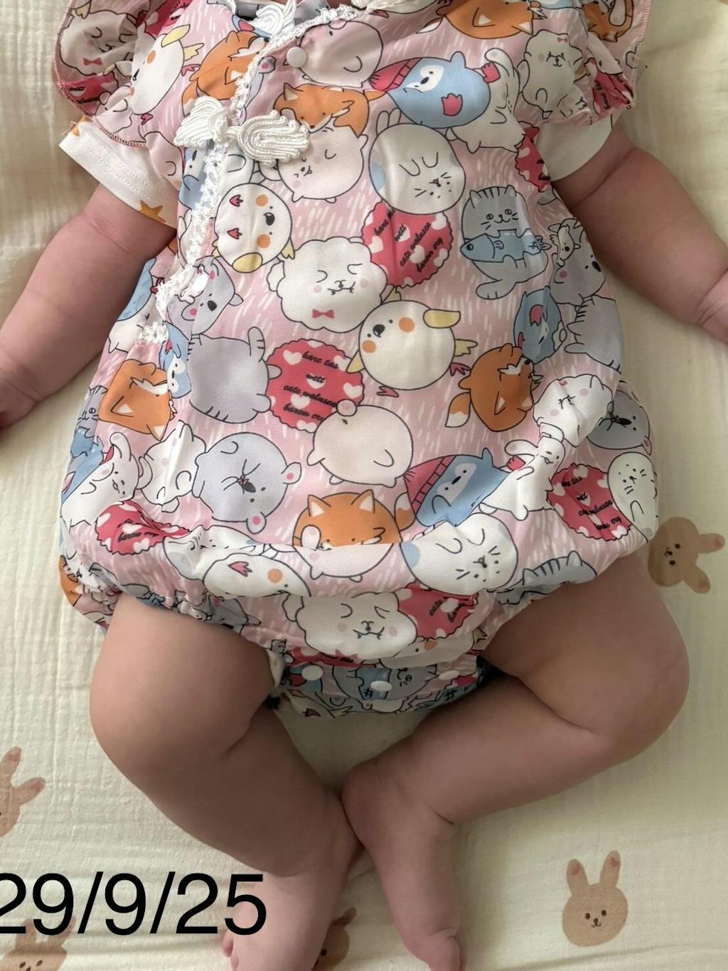 Singapore Souvenir Gift Purrfect Family Paws Baby Girl Pink Cats Cheongsam Bodysuit n Headwrap Set Family Wear 0821