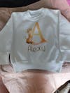 Personalised Name Cute Giraffe Toddler & Kids Sweatshirt