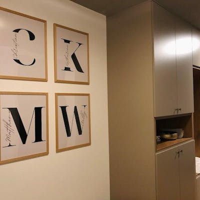 Personalisiertes Namensposter bunte Buchstaben