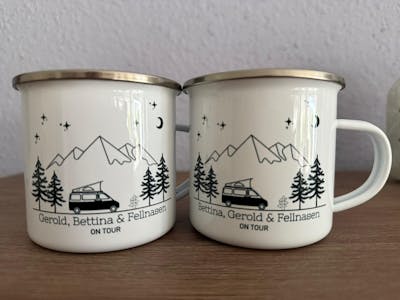 Camping Tasse "Van mit Aufstelldach"