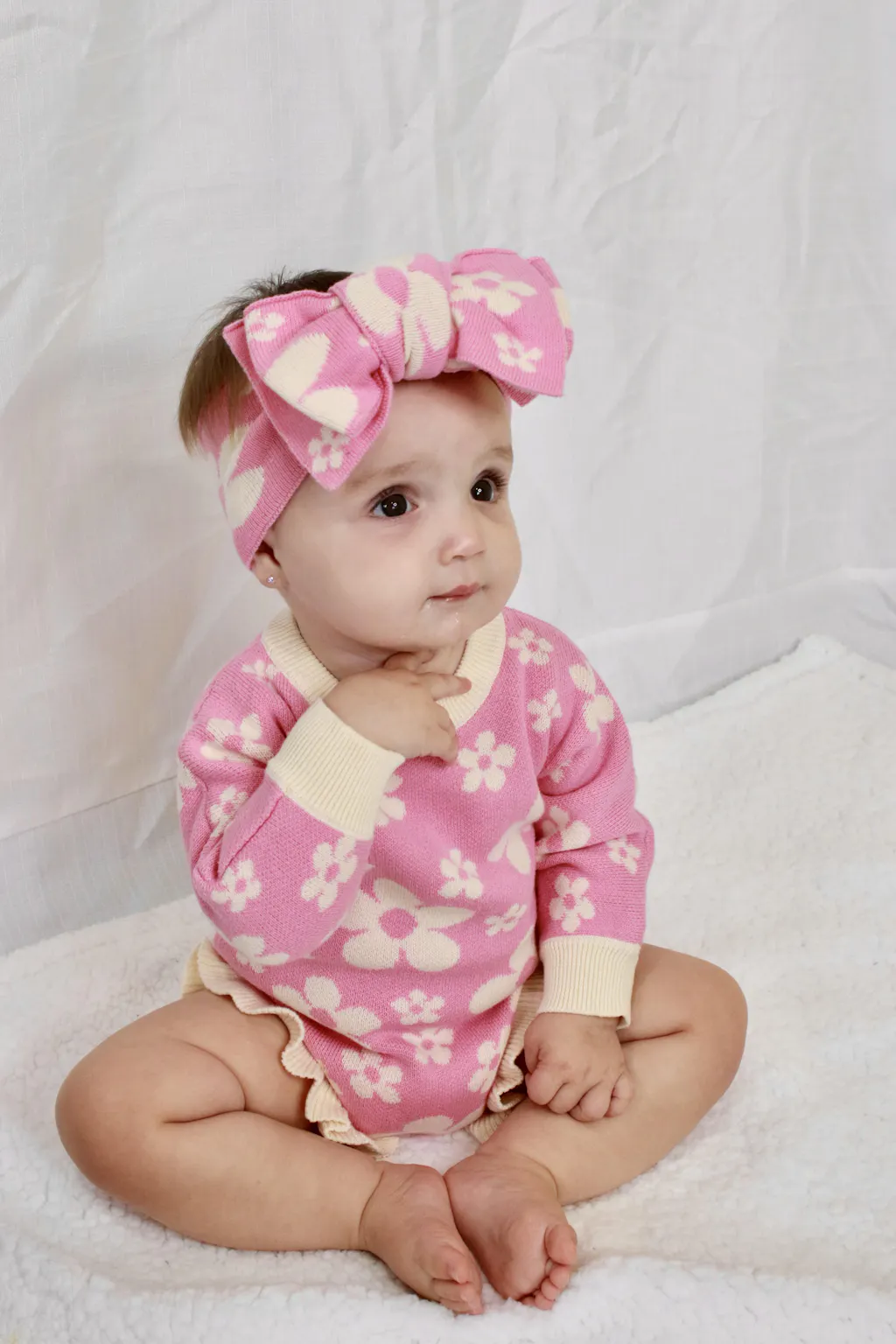 Violet Ruffle Romper