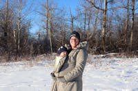 Angel Wings Babywearing Winter Coat Sand