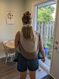 Herringbone Cafe Latte Woven Wrap by Lennylamb