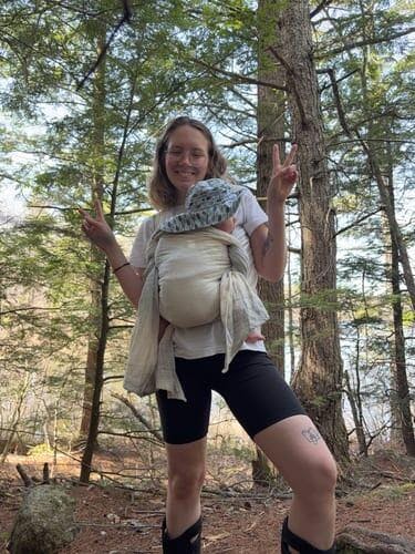 Prima Shades of Blue Tri-blend Woven Wrap by Didymos - Little Zen One