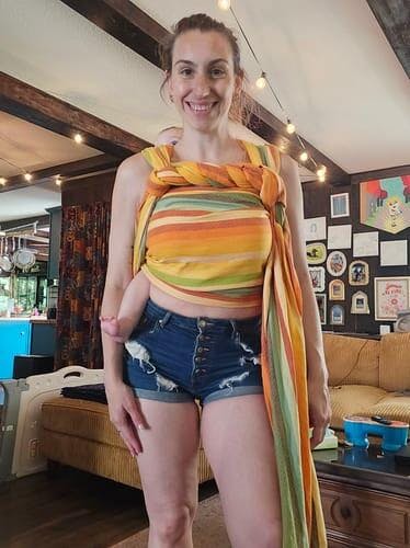 Alegria fusion de Oro Woven Wrap by Girasol - Little Zen One