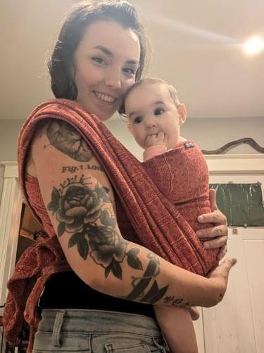 Prima Ruby Mandarine Woven Wrap by Didymos | Little Zen One