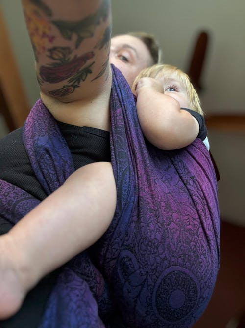 Wild Wine Bouquet Woven Wrap by LennyLamb