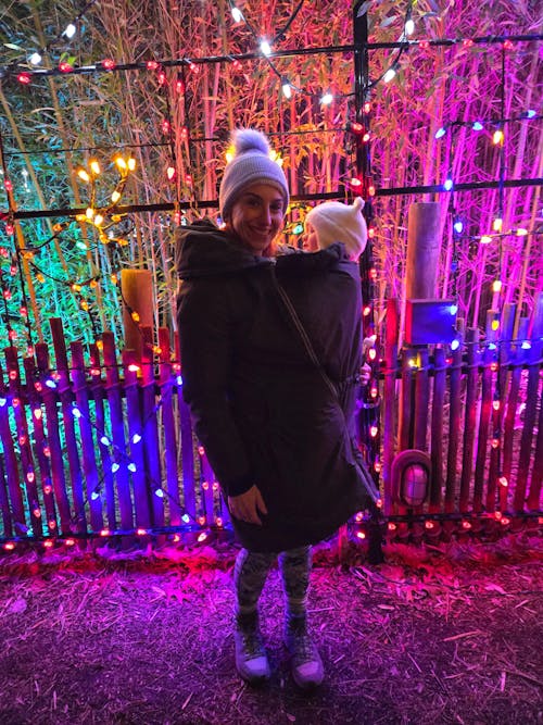 Angel Wings Babywearing Winter Coat Khaki