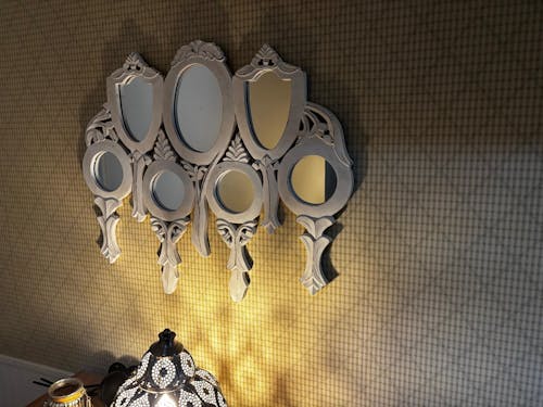 7 Piece Hand Held Large Wall Mirror