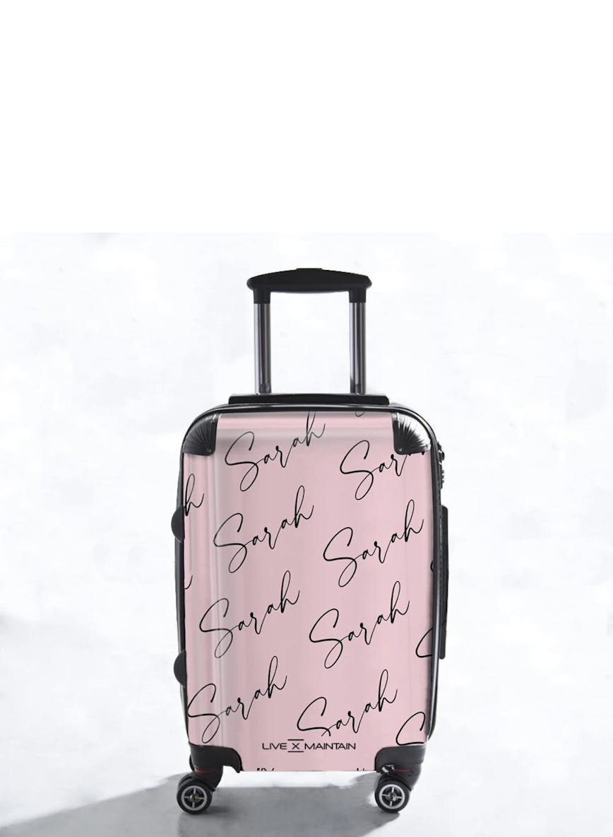 Personalised Script Name All Over Suitcase