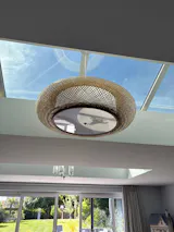 Lightsin Lutta-Handwoven Bamboo Pendant Light for Kitchen Island or Living Room