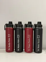 Livmodern Insulated Bottle with Spout Lid - 750ml - Dark Red