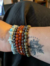 PULSERA DE HEMATITA CALIDAD EXTRA FACETADA 6MM