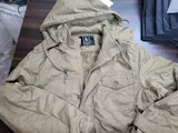 L'MONTE Men's Khaki Heavy-Duty Winter Cargo Jacket