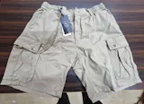 L'MONTE Imported Men's Slim Fit Khaki Cotton Cargo Shorts – Lightweight Summer Casual Knee Length Shorts