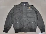L'MONTE Men's Army Green Military Style Cargo Cotton Jacket