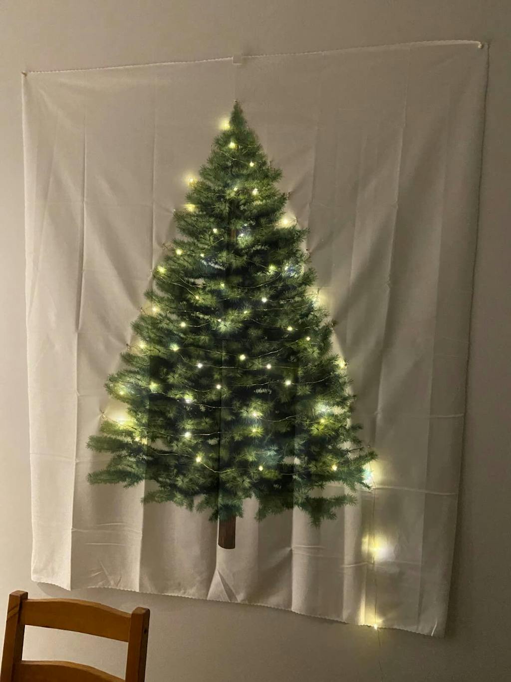 Indoor Christmas Tree Wall Tapestry Room Decor Gift Lofaris