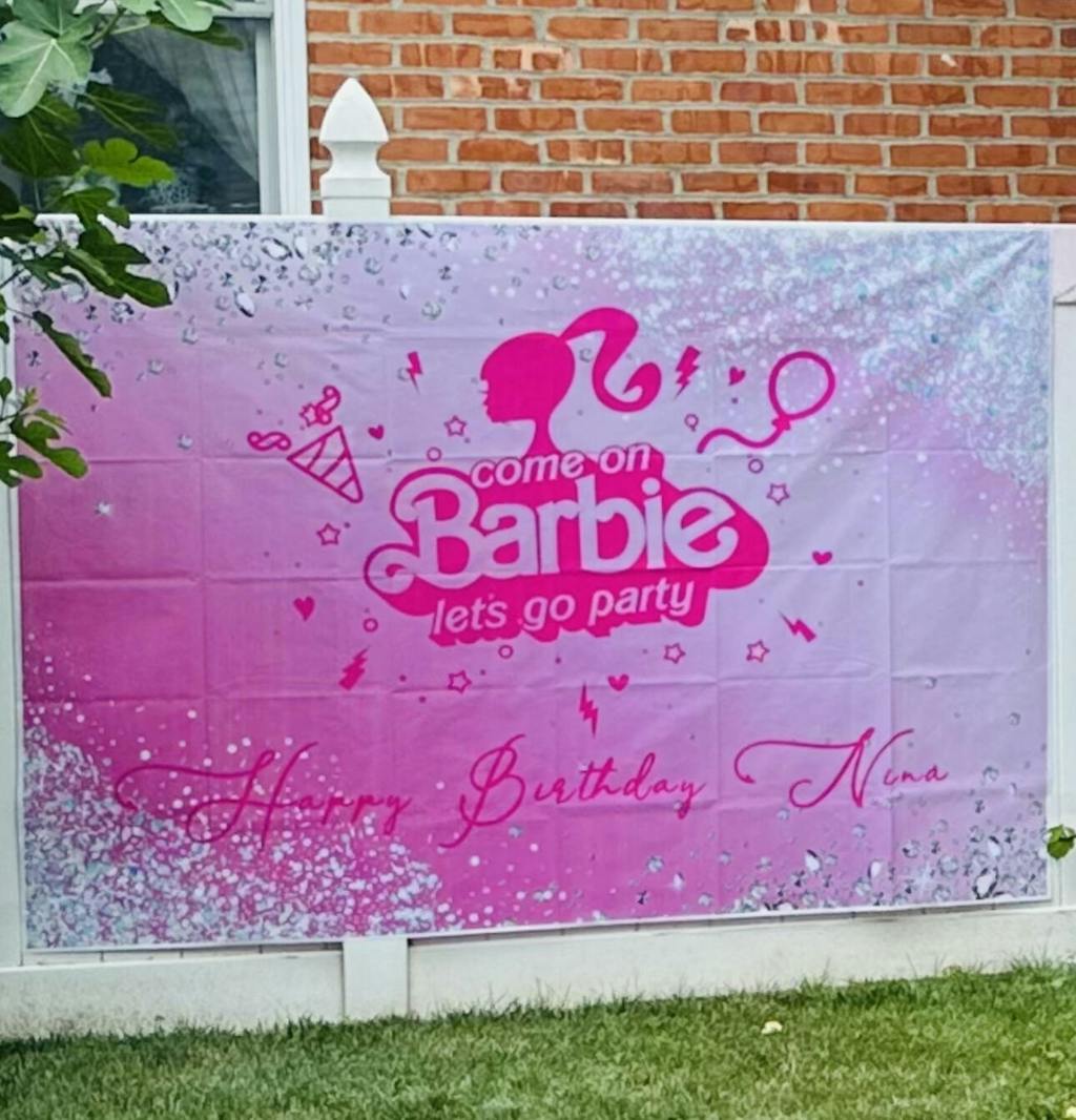 Lofaris Come On Barbie Sweet Party Happy Birthday Backdrop