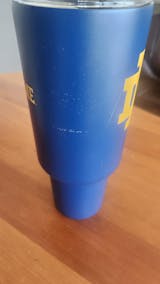 Alabama 40oz Retro Script Arctic Powder Coat Tumbler