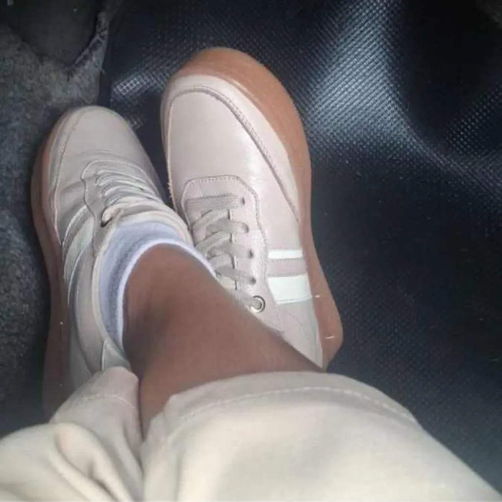 Plataforma en cuero para dama Renéy