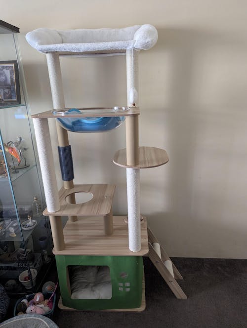 160cm Modern Wooden Cat Tree Furniture Grade Design