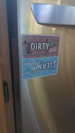 Pokemon Magnet - Clodsire Quagsire Wooper Dishwasher