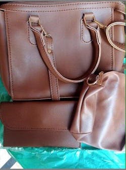 Olive Bag Set of 3 Brown