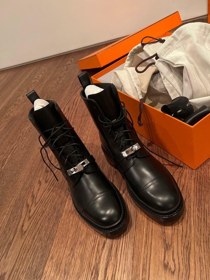 HERMES Funk Angle Boots | Hermès short boots (black