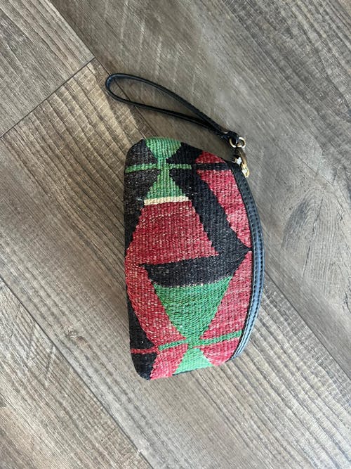 Barcelona Kilim Clutch Leather Bag