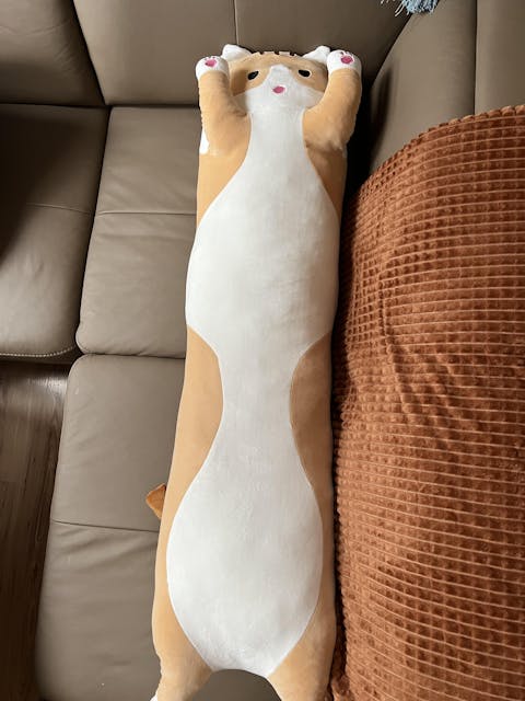 LoongMinka Big Plush Cat Pillow