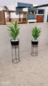 Agrarian Beauty Handwork Cane Metal Planters (Set of 2)