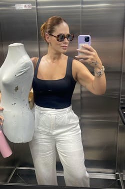 Body Angie Decote Quadrado Preto