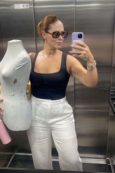 Body Angie Decote Quadrado Preto