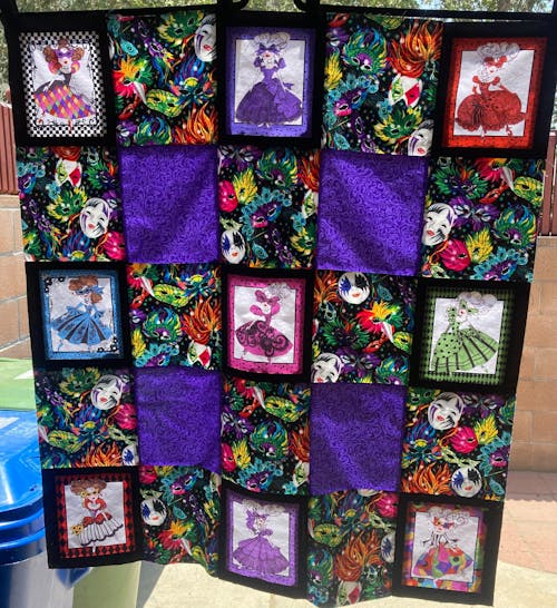 Masquerade Ball Fabric Panel