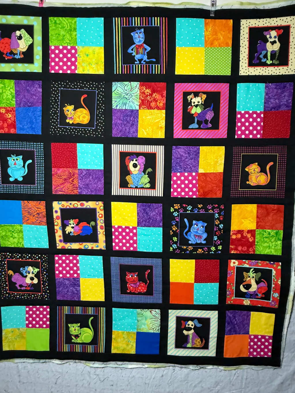 Cool Cats Fabric Panel