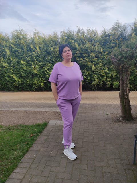 Alyvinis laisvalaikio kostiumėlis moterims su maikute "Losma"