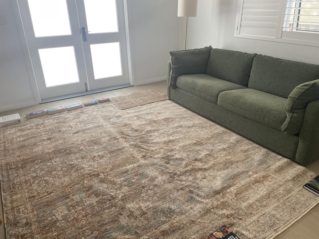 Meadow Mist Fringed Rug