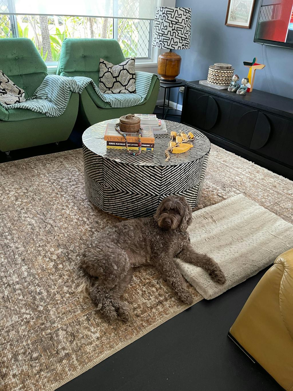 Claystone Vintage Look Very Thin Rug