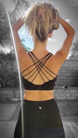 Incline Strappy Sports Bra - Deep Crimson (Final Sale) – Love and Fit