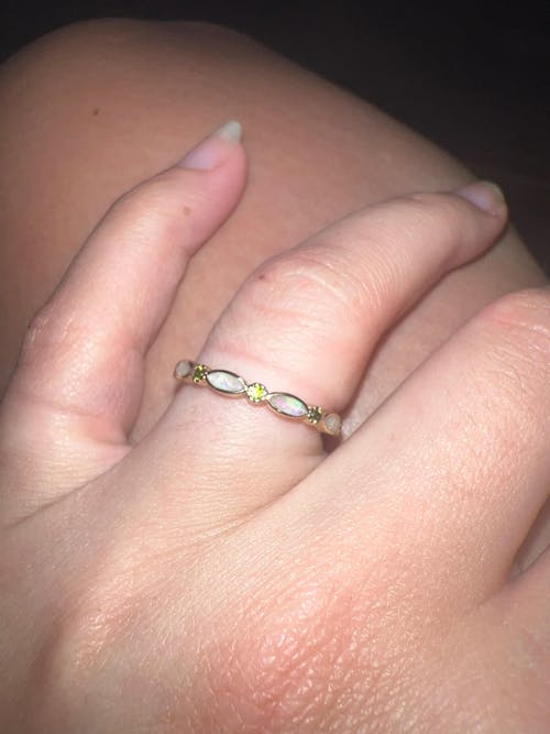 Endless Love: Full Band Birthstone Ashes Ring