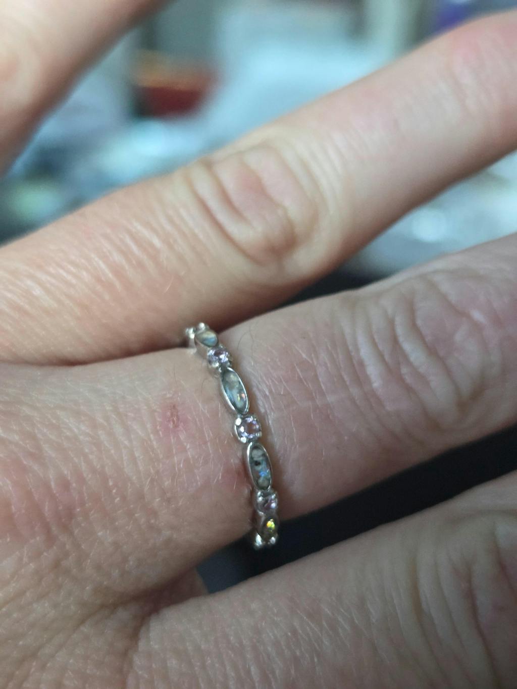 Endless Love: Full Band Birthstone Ashes Ring