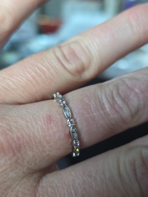 Endless Love: Full Band Birthstone Ashes Ring