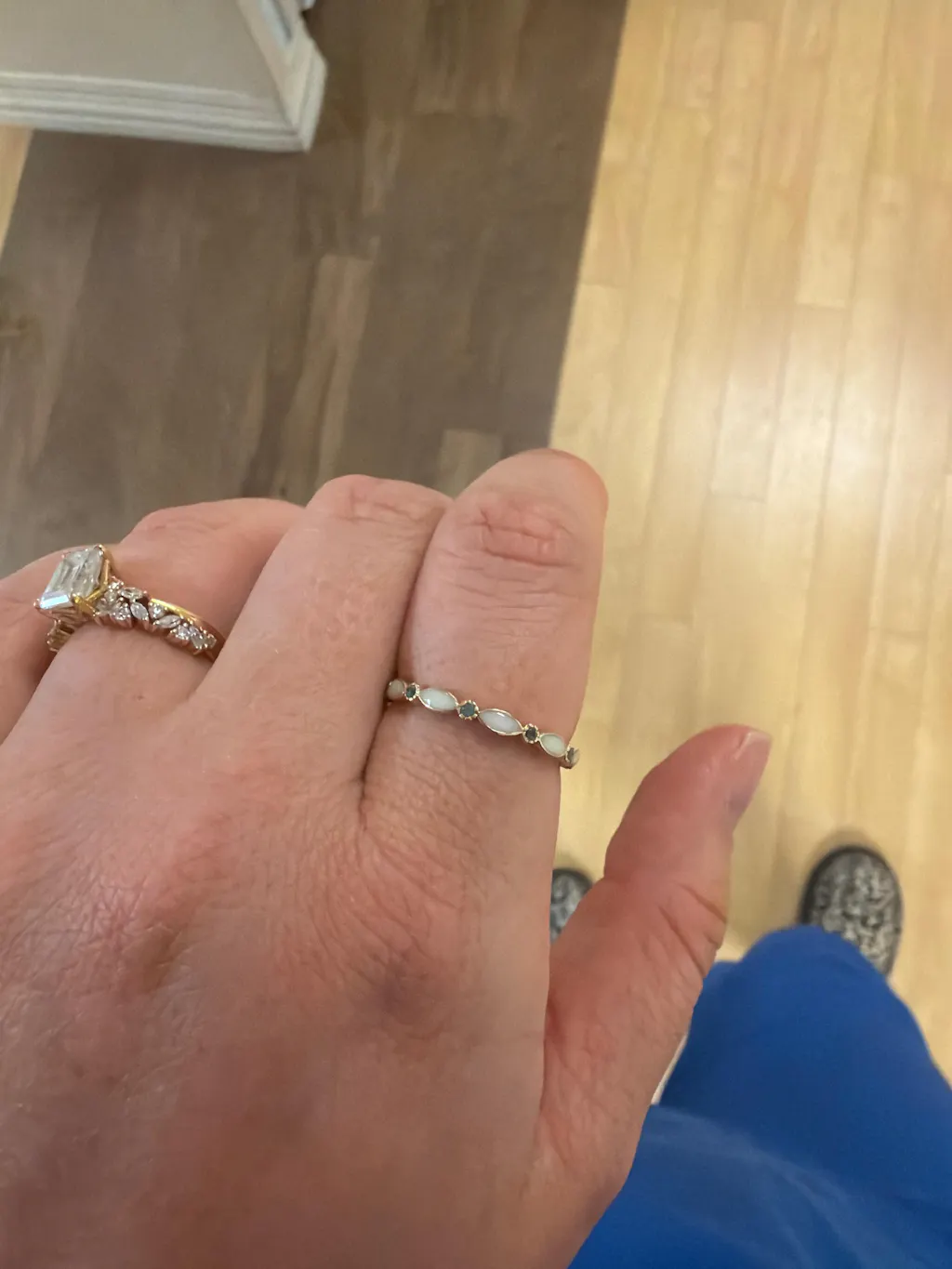 Endless Love: Full Band Birthstone Breast Milk Ring