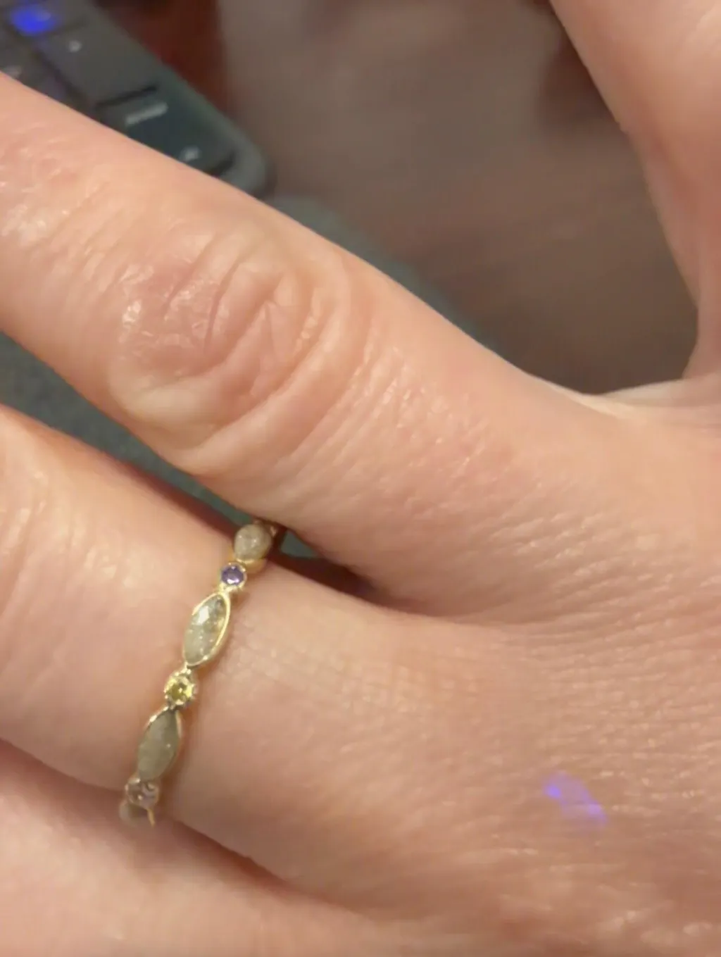 Endless Love: Full Band Birthstone Ashes Ring