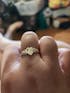 Sterling Silver Birthstone Signet Ring - Personalised Initial & Gem