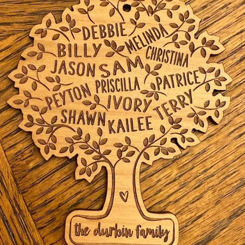 Tree Of Life, Personalized Wood Ornament, Gifts for Christmas, Christmas Tree Decor | 311IHPNPOR1143