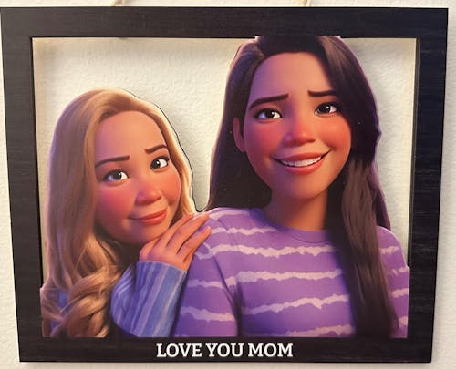 Couple Wooden Sign Valentine Gifts For Him/Her - Personalized Cartoon Photo Frame - Wooden Sign - Anniversary Gift For Couples