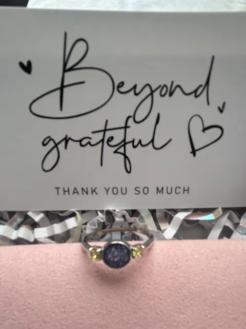Round Birthstone Breastmilk | Memorial Keepsake Ring