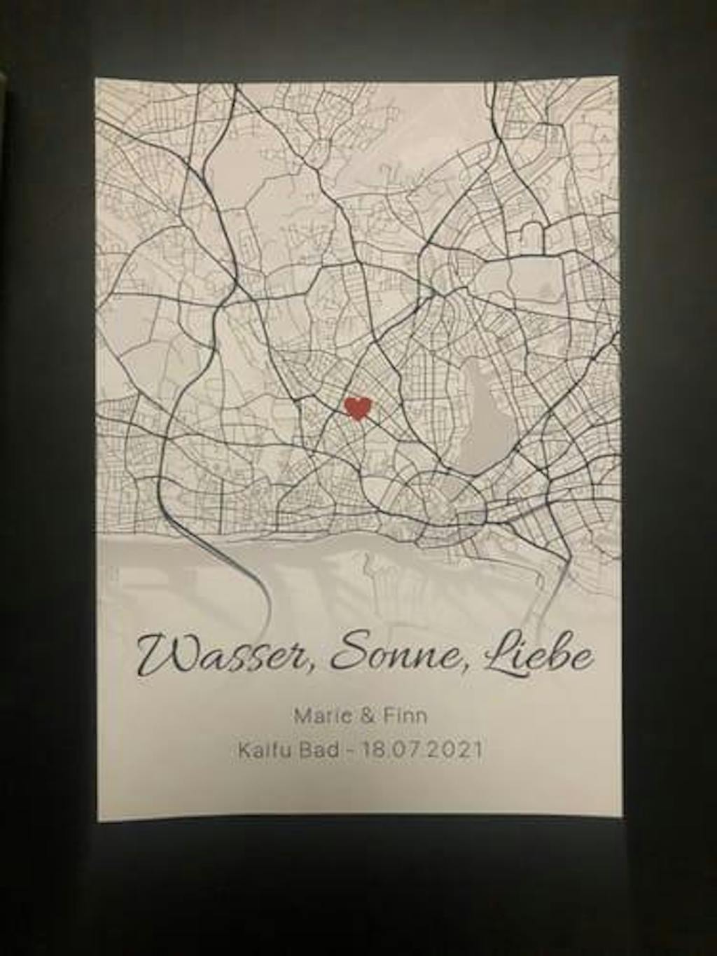 The Place we met - personalisiertes Poster